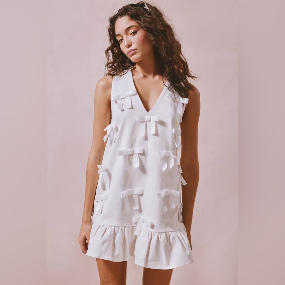 Sister Jane Bloom Bow Shift Mini Dress